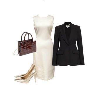 Calvin Klein White Sheath Dress